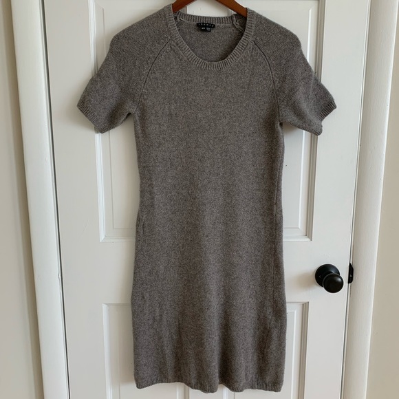 Theory Dresses & Skirts - Theory | Wool cashmere silk blend short sleeve sweater dress crew neck Medium